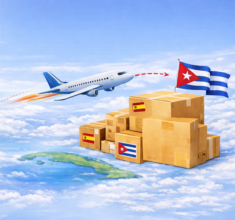 Paquetería y envíos urgentes a Cuba